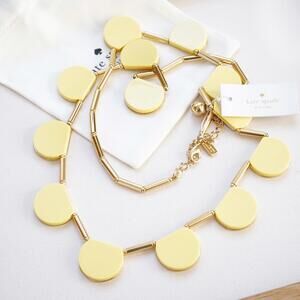 Kate Spade Dot Dot Dot Long Necklace Gold Yellow